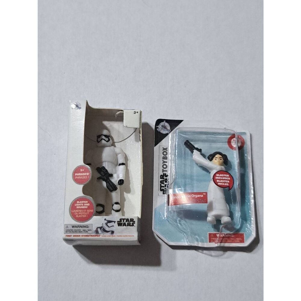 2 Star Wars Zuru Mini Brand Collectible Toy Princess Leia Storm Trooper Miniatur